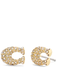 COACH Pav Signature C Stud Earrings