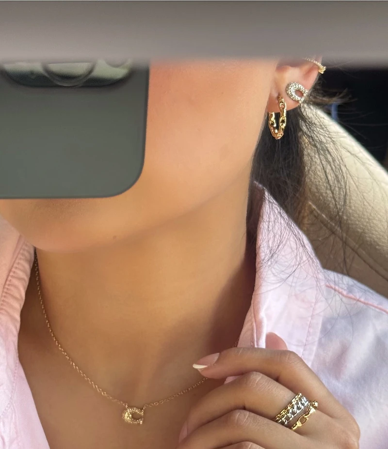 COACH Pav Signature C Stud Earrings