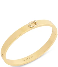 COACH Pave Signature C Bangle Bracelet