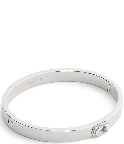 COACH Pave Signature C Bangle Bracelet