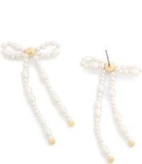 COACH Pearl Bow Drop Earrings