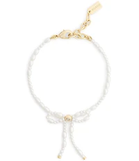 COACH Pearl Bow Strand Line Bracelet