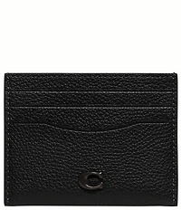 COACH Pebble Leather Card Case