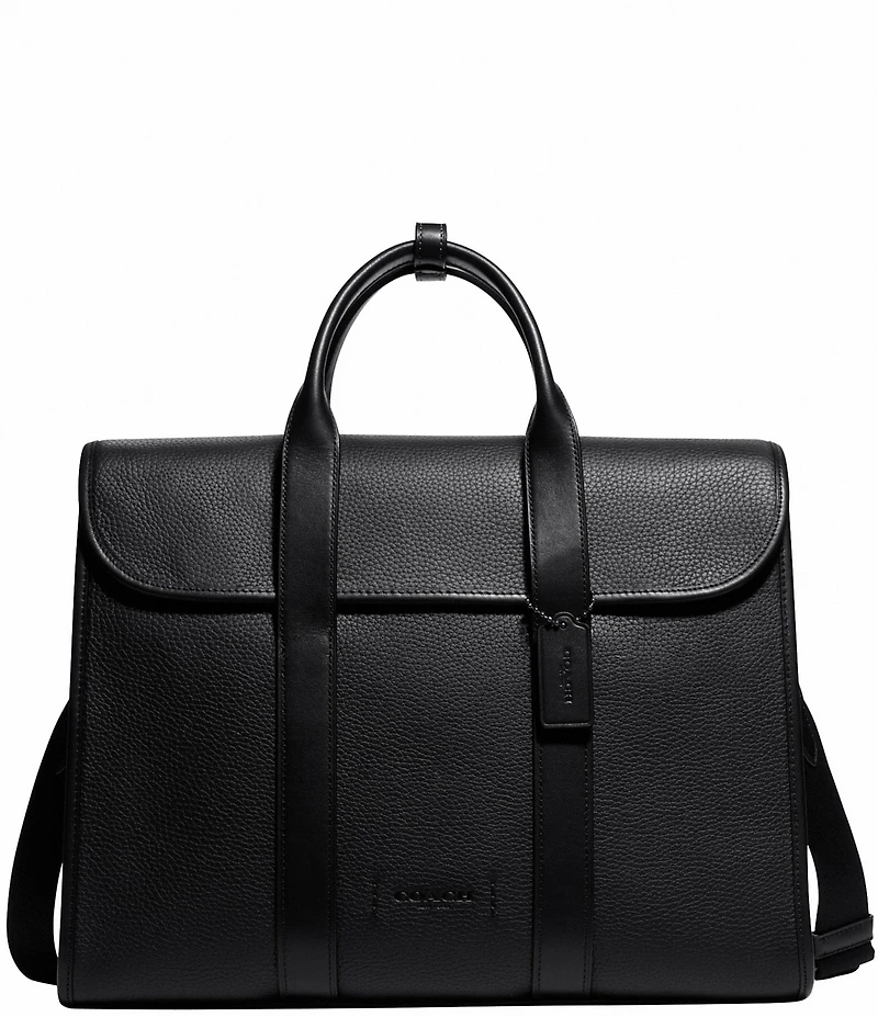 COACH Pebble Leather Gotham Portfolio Briefcase