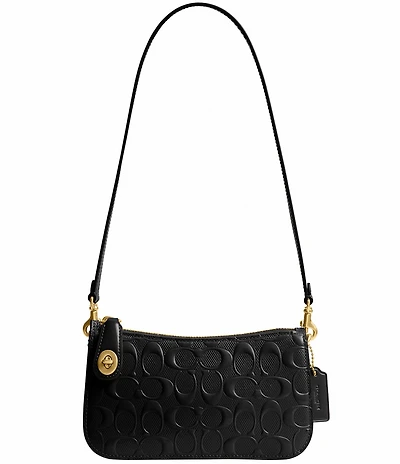 COACH Penn Signature Leather Shoulder Bag
