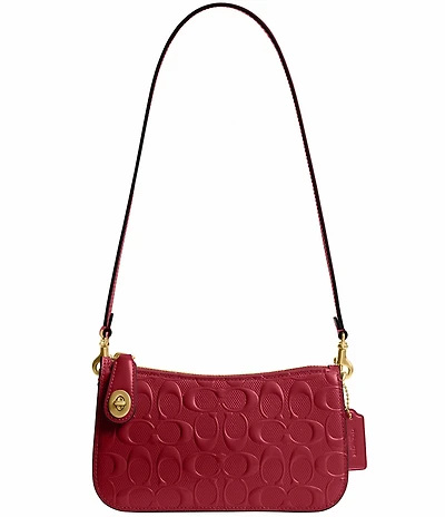 COACH Penn Signature Leather Shoulder Bag