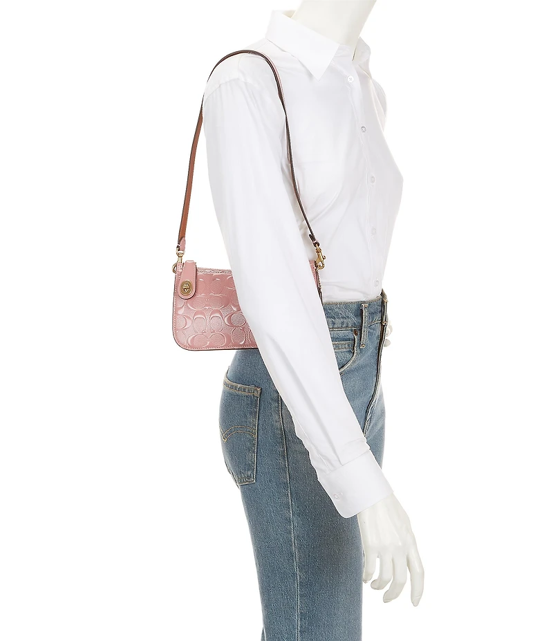 COACH Penn Signature Leather Shoulder Bag