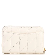 COACH Pillow Quilted Small Zip Around Gold Hardware Card Case