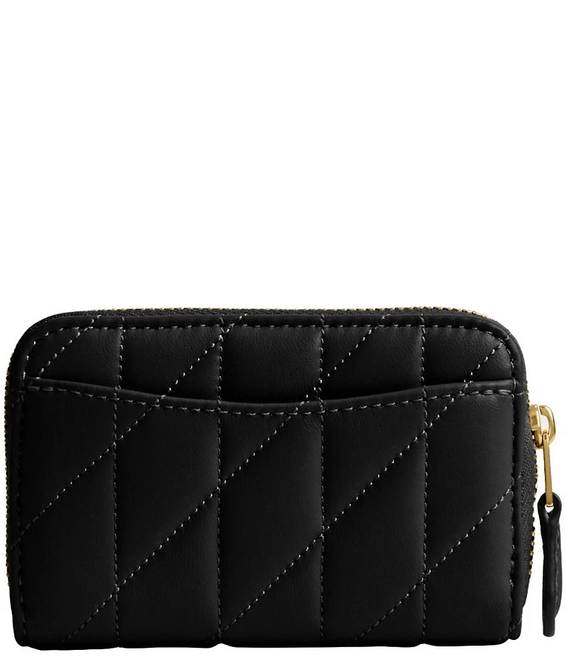 COACH Pillow Quilted Small Zip Around Card Case