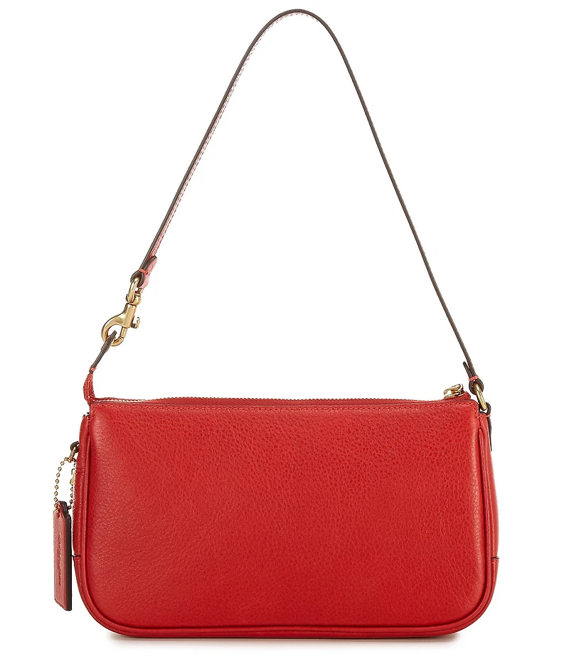 COACH Plaza 22 Natural Grain Leather Shoulder Bag