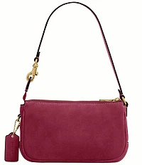 COACH Plaza Bag 18 Suede Shoulder Bag