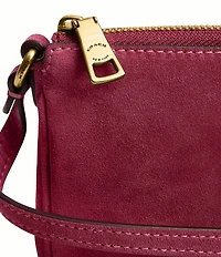 COACH Plaza Bag 18 Suede Shoulder Bag