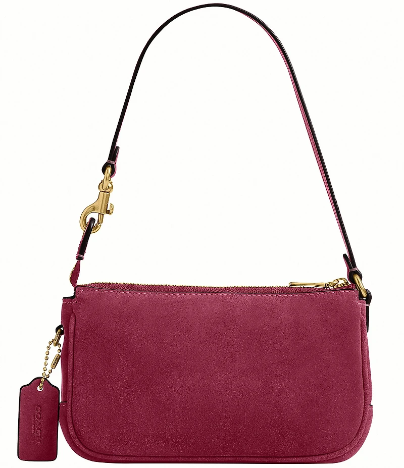 COACH Plaza Bag 18 Suede Shoulder Bag