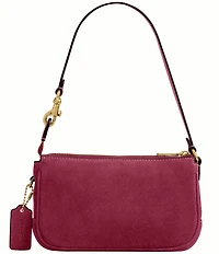 COACH Plaza Bag 18 Suede Shoulder Bag