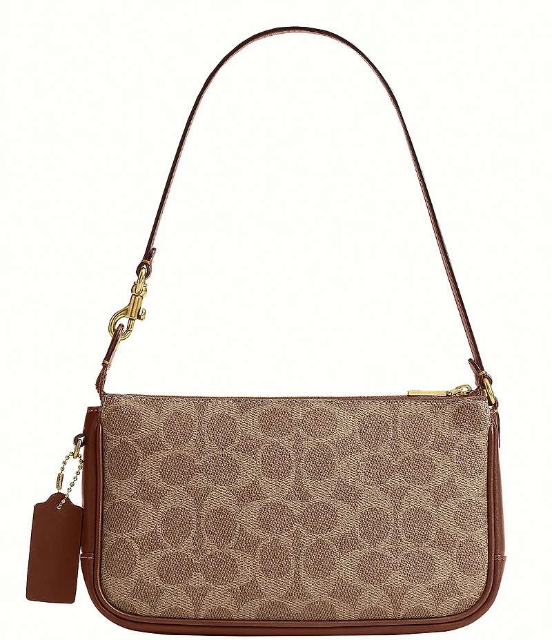 COACH Plaza Bag 22 Signature UpcraftedLeather Shoulder Bag