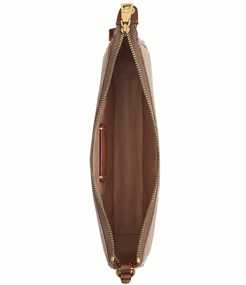 COACH Plaza Bag 22 Signature UpcraftedLeather Shoulder Bag