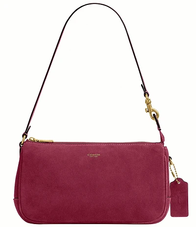 COACH Plaza Suede Shoulder Bag