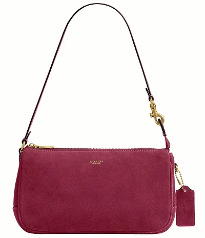 COACH Plaza Suede Shoulder Bag