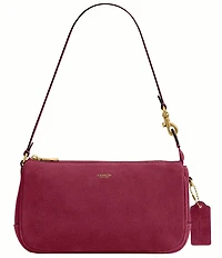 COACH Plaza Suede Shoulder Bag