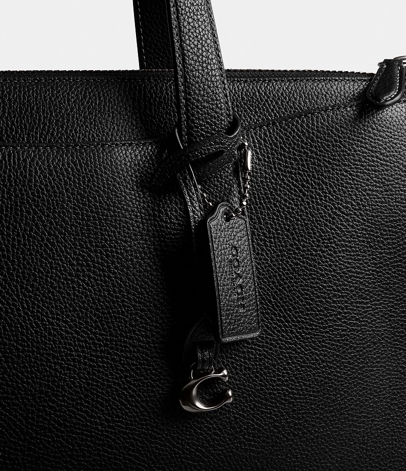 COACH Polished Pebble Isaac Workbag