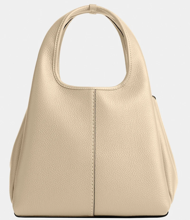 COACH Polished Pebble Leather Lana Gold Tone Shoulder Bag 23