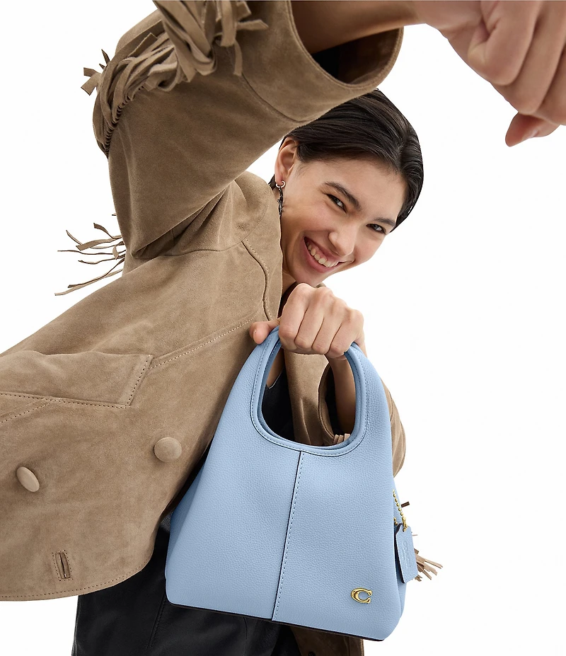 COACH Lana 23 Polished Pebble Leather Shoulder Bag