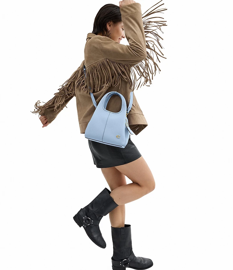 COACH Lana 23 Polished Pebble Leather Shoulder Bag