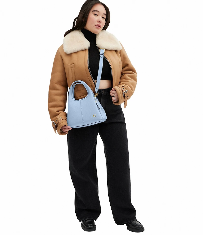 COACH Lana 23 Polished Pebble Leather Shoulder Bag
