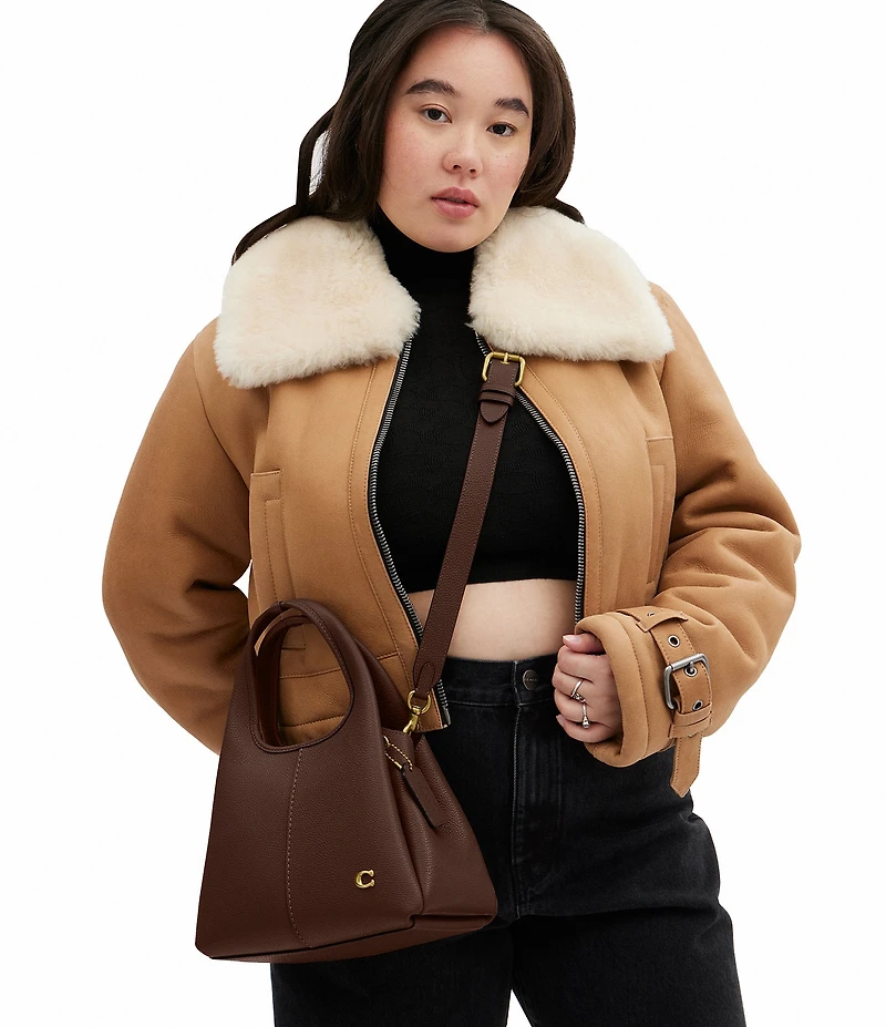 COACH Lana 23 Polished Pebble Leather Shoulder Bag