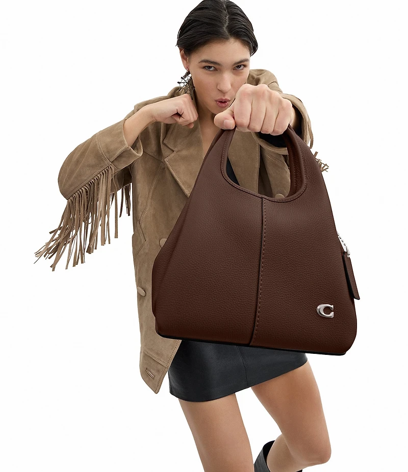 COACH Lana 23 Polished Pebble Leather Shoulder Bag