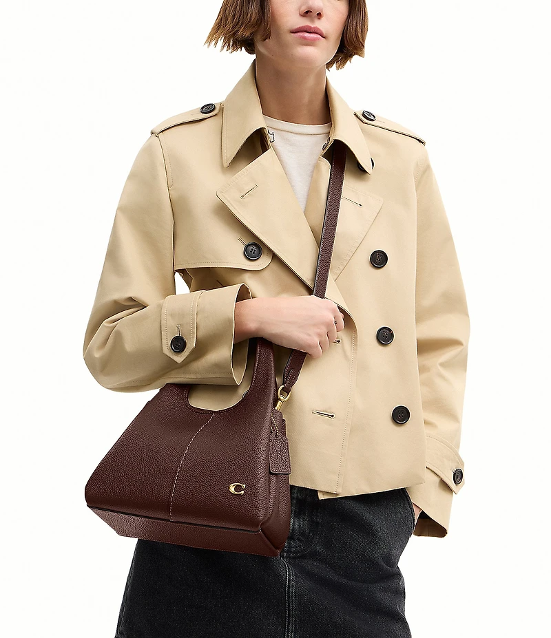 COACH Lana Leather Shoulder Bag 23