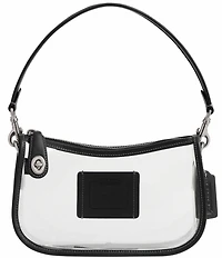 COACH PVC Stadium Swinger Clear Contrast Trim Convertible Shoulder Bag