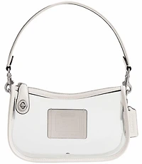 COACH PVC Stadium Swinger Clear Contrast Trim Convertible Shoulder Bag