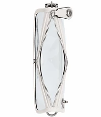 COACH PVC Stadium Swinger Clear Contrast Trim Convertible Shoulder Bag