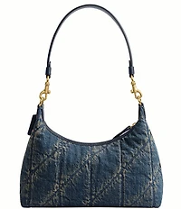 COACH Quilted Denim Juliet Shoulder Bag 25