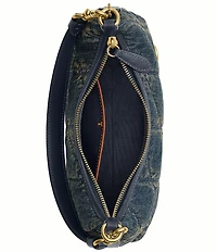 COACH Quilted Denim Juliet Shoulder Bag 25