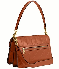 COACH Quilted Glazed Leather Chain Tabby Shoulder Bag