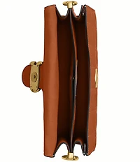 COACH Quilted Glazed Leather Chain Tabby Shoulder Bag