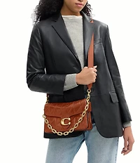 COACH Quilted Glazed Leather Chain Tabby Shoulder Bag
