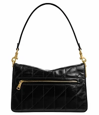 COACH Quilted Glazed Leather Chain Tabby Shoulder Bag