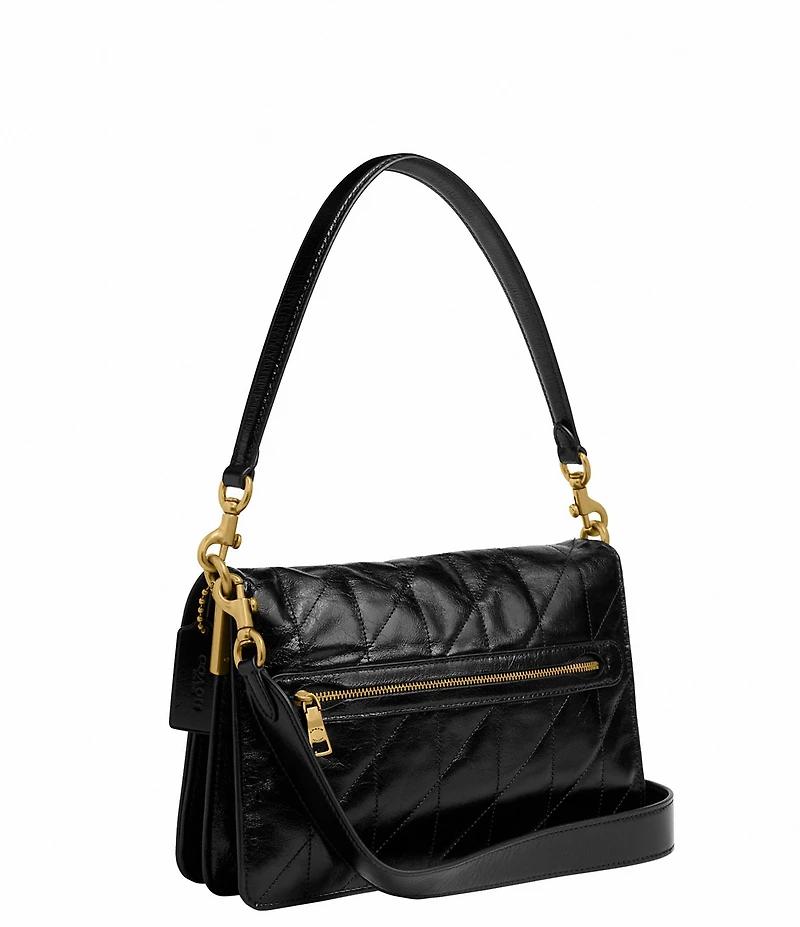 COACH Quilted Glazed Leather Chain Tabby Shoulder Bag