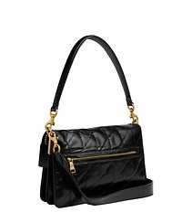 COACH Quilted Glazed Leather Chain Tabby Shoulder Bag