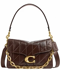 COACH Quilted Glazed Leather Chain Tabby Shoulder Bag