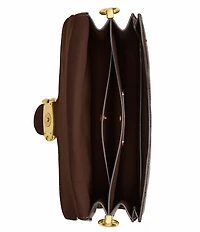 COACH Quilted Glazed Leather Chain Tabby Shoulder Bag