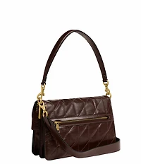 COACH Quilted Glazed Leather Chain Tabby Shoulder Bag