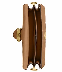 COACH Quilted Glazed Leather Chain Tabby Shoulder Bag