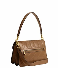 COACH Quilted Glazed Leather Chain Tabby Shoulder Bag