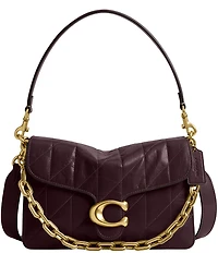COACH Quilted Glazed Leather Chain Tabby Shoulder Bag