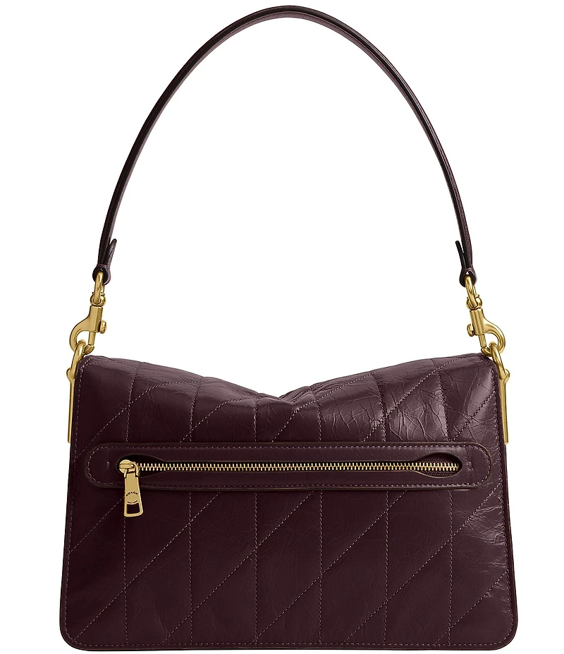 COACH Quilted Glazed Leather Chain Tabby Shoulder Bag