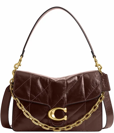 COACH Quilted Glazed Leather Tabby 30 Shoulder Bag